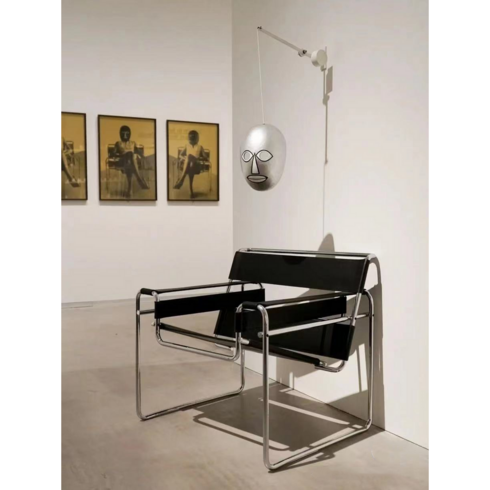 바실리체어 마르셀브로이어 수입 가구 디자이너 카페 미드센추리 의자 모던 인테리어 체어, 블랙, 1개