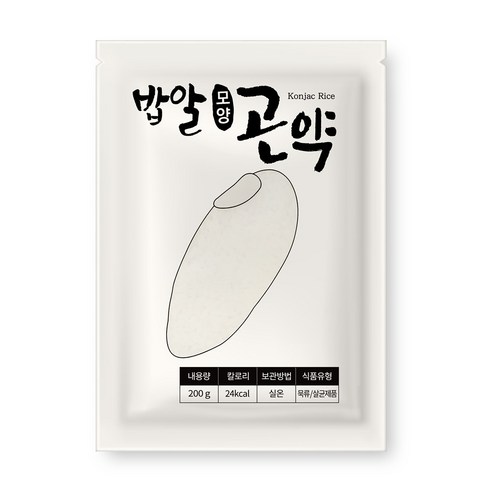 곤약쌀 - 글로델 밥알 모양 곤약, 200g, 10개