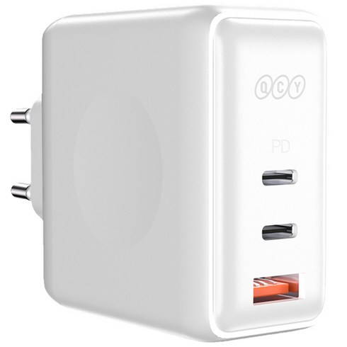 2023년 가성비 최고 qcy충전기 - QCY GaN PD 65W 멀티 고속충전기, 화이트, 1개