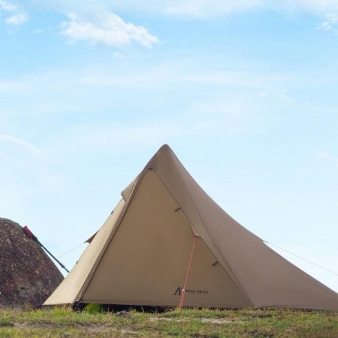 요토플러스 텐트 YOTO 사계절 캠핑 방수 야외 리빙쉘, 카키색 옷감