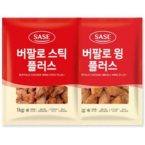 동원 우리집 사세 버팔로 윙 플러스 1kg+버팔로 스틱 플러스 1kg 부모님 아이들 야식 간식 탕비실 술안주 점심 자취 식사대용, 19개