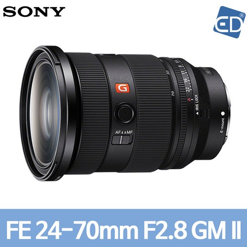 [소니정품] 소니 FE 24-70mm F2.8 GM II /SEL2470GM2/ED, 소니렌즈 알파 FE 24-70mm F2.8 GM II