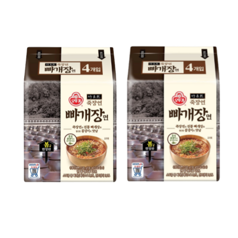 오뚜기 죽장연 빠개장면 130G*8입, 16개