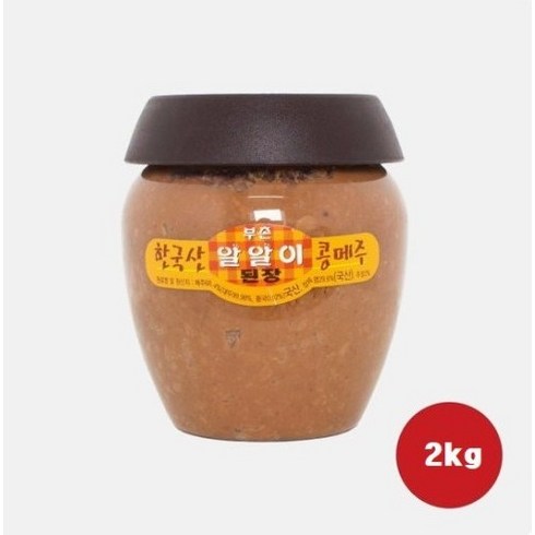 알알이식품 부촌 알알이된장2kg 국산콩된장 (기본 아이스팩&아이스박스포장), 2kg, 1개