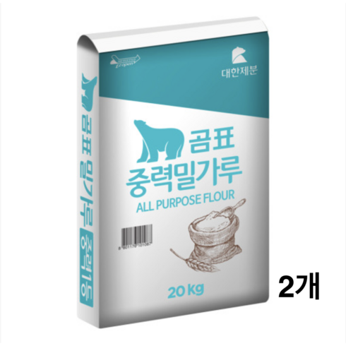 곰표밀가루 - 곰표 밀가루 중력다목적용, 40kg, 2개