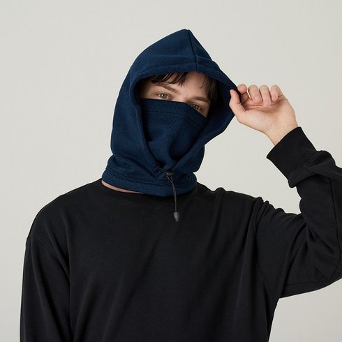 2023년 가성비 최고 겨울방한용품 - 타이트엔드 후디 기모 넥워머, 네이비