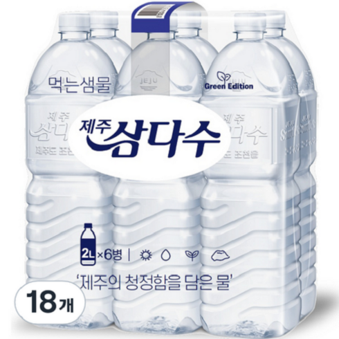 제주삼다수 그린, 2L, 18개