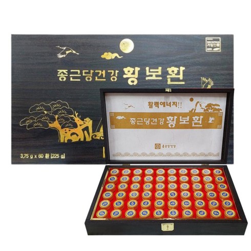 종근당건강 - 황보환 우황 청심환 부모님선물 3.75g x 60환 (2달치)