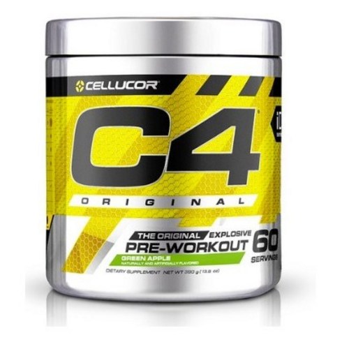 Cellucor 2개 C4 부스터 오리지널 헬스 프리워크아웃 그린애플 60 서빙 390 g, 390g