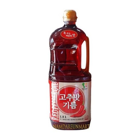 영미 고추맛기름, 8개, 1.8L