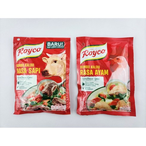 킹푸드 로이코 붐부 라사사삐 아얌 94g KING FOOD ROYCO RASA AYAM SAPI 2TYPE, 라사아얌(RASASYAM), 1개