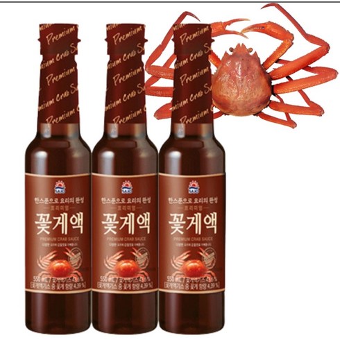 550mlX3개 이영자 꽃게액젓 전참시 이영자 전현무 파김치, 3개, 550ml