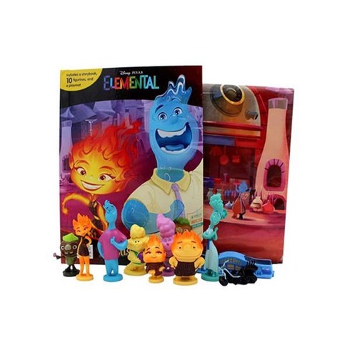 Disney / Pixar Elemental My Busy Books 디즈니 픽사 엘리멘탈 비지북 피규어 책, Phidal