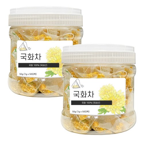 국화차 티백, 1g, 50개입, 2개