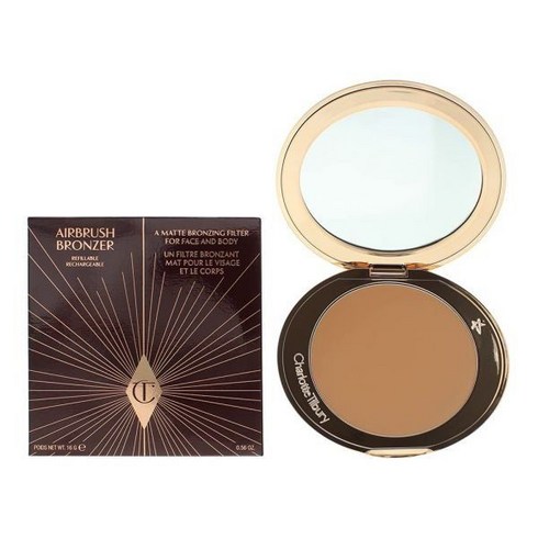 CHARLOTTE TILBURY 샬롯틸버리 에어브러쉬 브론저 02 미디엄, Bronze, 1 Ounce (Pack of 1)