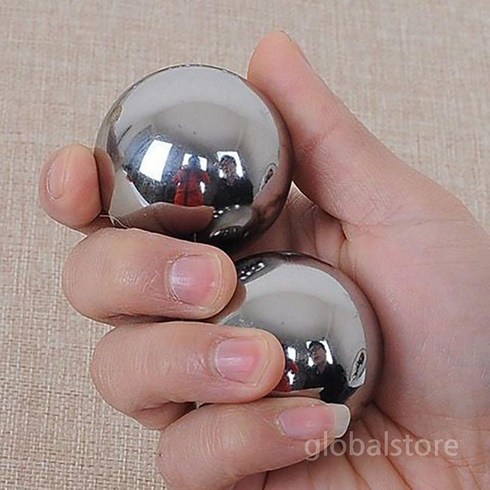 스텐 쇠공 핸드볼 장난감 손장난감 스트레스해소 주무름 지압 호두 피젯 토이 돌리기, B. 45mm 0.7kg