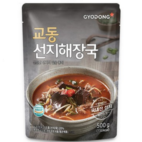 교동 선지 해장국 즉석식품, 500g, 10개