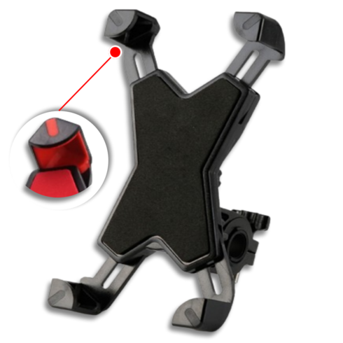 2024년 가성비 최고 오토바이 휴대폰거치대 - 코슈어 절대 떨어지지 않는 자전거 휴대폰 거치대 핸드폰, 1개, 블랙