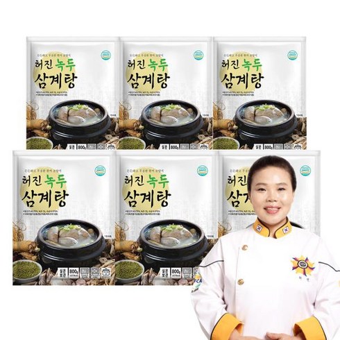 유황먹여 키운 삼계탕 800g x 7팩 - eTV 허진 녹두 삼계탕 800g X 3팩, 3개