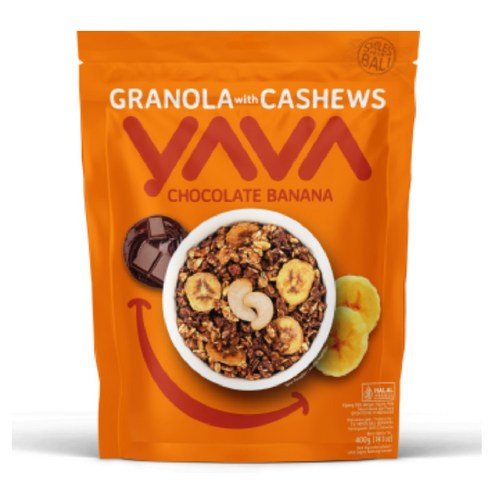 야바 그래놀라 초콜릿 바나나 YAVA granola HAHAL, 400g, 1개