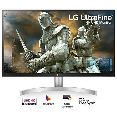 LG 27UL500-W 27인치 UHD(3840 x 2160) Radeon Freesync 기술 및 HDR10 탑재 IPS 모니터 화이트 LG 27UL500-W 27-Inch UHD (3840 x 2160) IPS Monitor with Radeon Freesync, 1, White