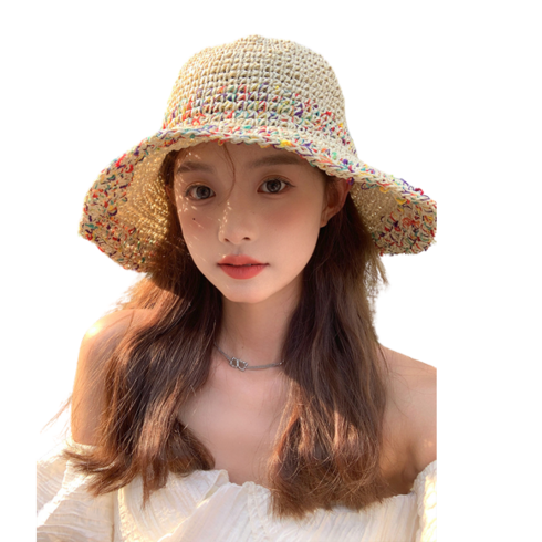 지크로스 썬사인 밀짚햇 라탄 여성모자