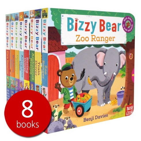 bizzybear - (북메카 영어원서) Bizzy Bear Steady Seller 8 Books Set 1(QR음원 포함) 비지베어 리딩음원 조작보드북, Nosy Crow