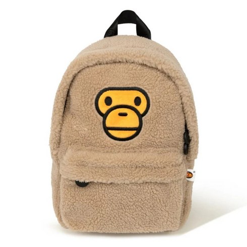 베이프백팩 - 베이프 올 베이비 마일로 미니 퍼 백팩 베이지 BAPE MILO BACKPACK