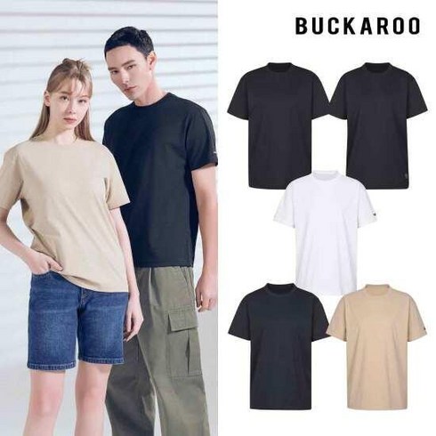 버커루 - [버커루] [최초가 59 000원] (BUCKAROO) 24SS 남녀공용 소로나 반팔티셔츠 5종