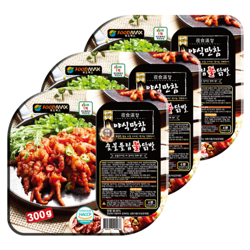 야식만참 숯불튤립불닭발 300g, 3개