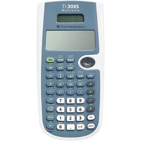 Texas Instruments TI-30XS MultiView Scientific Calculator, Blue and White