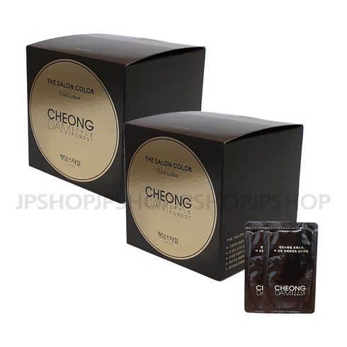 2023년 가성비 최고 순수염색약 - 순수 더 살롱 컬러 골드라벨 염색약 2p + 엔젤 에센스 8ml 세트, 초코브라운, 1세트