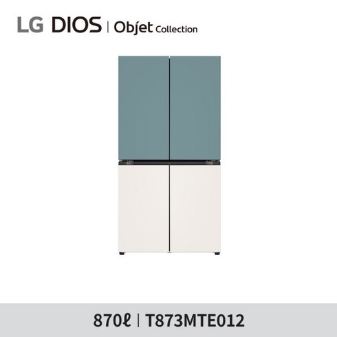 [LG전자] [870L] LG 디오스 오브제컬렉션 냉장고 민트베이지 [T873MTE012], 상세 설명 참조