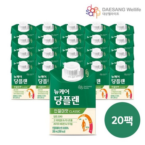 무배당 하나가득담은 99플랜 - 뉴케어 당플랜 인절미맛 classic 200ml x 20팩, 20개