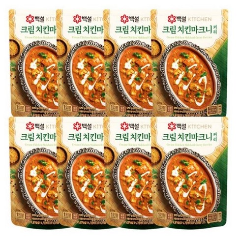 2023년 가성비 최고 카레타 - 백설 크림치킨마크니 커리, 8개, 170g