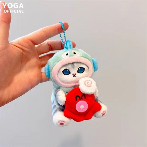 모후샌드 모프샌드 산리오 귀여운 쿠로미 항요돈 봉제 장난감 시나모롤 고양이 코스프레 모푸스와 일본 애니메이션 키체인 펜던트 소녀 선물 최신, [12] HangyodonB
