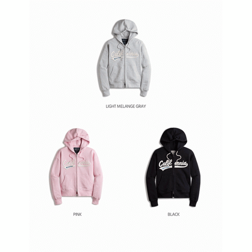 후아유 여성 패치 크롭 후드 집업 Patch Crop Hood Zip-up WHMZE2391F