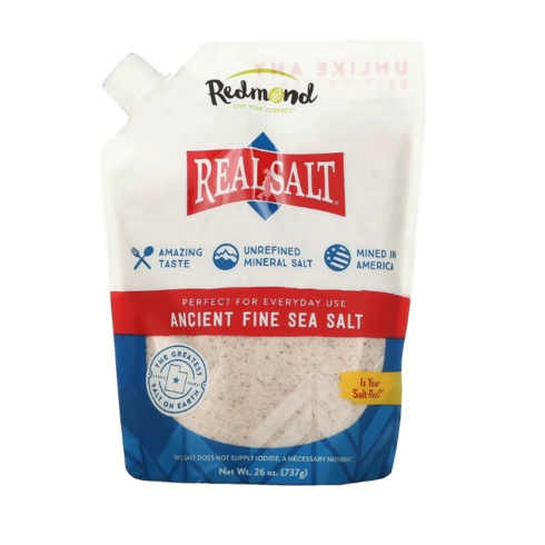 Redmond Trading Company Real Salt Ancient Fine Sea Salt 26 oz (737 g), 1개, 737g