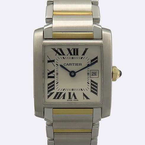 고이비토 중고명품 까르띠에 탱크 프랑세즈 콤비 미듐 여성시계 K5557C