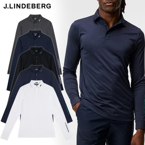 2023년 가성비 좋은 제이린드버그골프웨어 - [J.LINDEBERG] 남성 골프 긴팔 티셔츠 / 제이린드버그 골프웨어 투어 테크 롱 슬리브 폴로