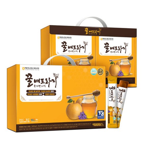 꿀배도라지콜라겐스틱 20g x 30포 x 2박스, 60개