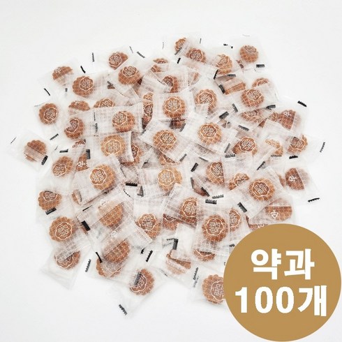 삼립 한과 미니꿀약과(개별포장) 선물세트 한국전통과자 맛있는약과, 100개