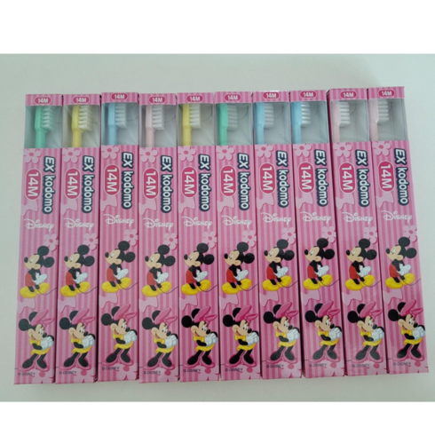 라이온 ex 코도모 디즈니 유아칫솔 어린이칫솔 14m 10피스, 10개입