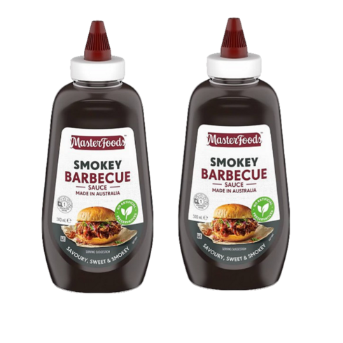 STUBBS 스모키 바베큐소스 - 호주 마스터푸드 스모키 바베큐 소스 500mlx2개 MasterFoods Smokey BBQ Sauce, 2개, 500ml