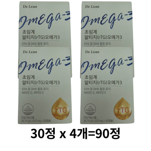 닥터린 초임계 알티지 오메가3, 120정, 3개