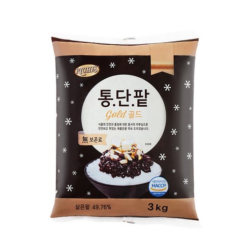 (주)동서 리치스 통단팥 골드파우치, 3kg, 1개