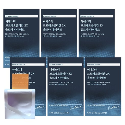 [깜짝할인] 여에스더 프로테오글리칸 2X 울트라 다이렉트, 4.48g, 6개