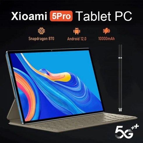 글로벌 버전 태블릿 샤오미 패드 5 프로 101 인치 HD 오리지널 5G 와이파이 안드로이드 PC 구글 플레이, 없음, 7.Black 8G 128GBCase