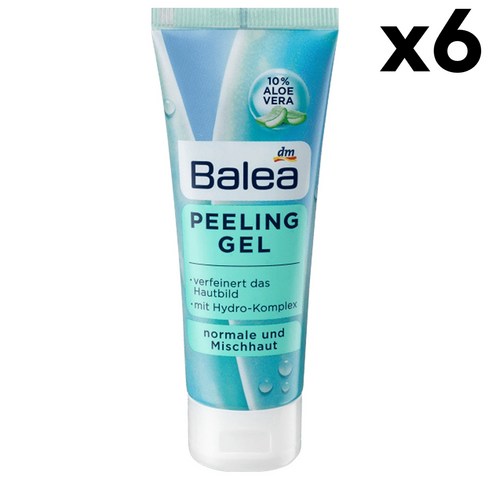 Balea Peeling Gel 발레아 필링 젤 75ml 6팩, 1개