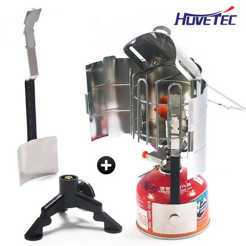2023년 가성비 최고 휴브텍 휴대용가스히터 - 휴브텍 휴대용 가스히터 가스난로 HT-300 + 아답타, 200 x 120 x 165 mm